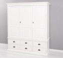 Wardrobe with 3 doors and 6 drawers