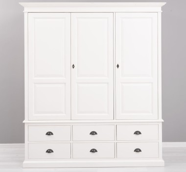 Wardrobe with 3 doors and 6 drawers