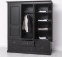 Wardrobe with 3 doors and 6 drawers