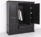 Wardrobe with 3 doors and 6 drawers