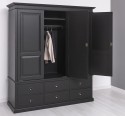 Wardrobe with 3 doors and 6 drawers