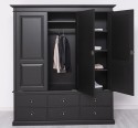 Wardrobe with 3 doors and 6 drawers