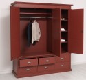 Wardrobe with 3 doors and 6 drawers