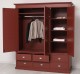 Wardrobe with 3 doors and 6 drawers