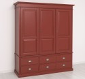 Wardrobe with 3 doors and 6 drawers