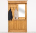 Hanger with mirror, 1 drawer - Color_P002 - WAX