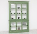 Kitchen display case with 3 sliding glass doors BAS + 3 sliding glass doors SUP - Color Ext._P038 / Color Int._P004 - DOUBLE COL