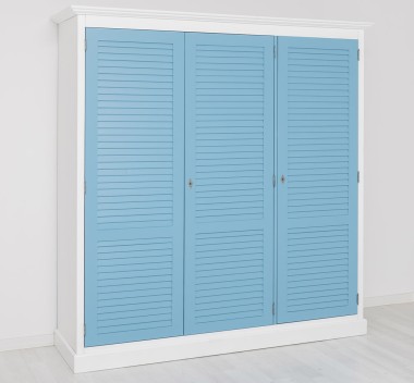 3-door wardrobe, Shutter Collection - Colort Ext._P004 / Color Int._P053 - Color Doors_P053 - DOUBLE COLORED