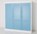 3-door wardrobe, Shutter Collection - Colort Ext._P004 / Color Int._P053 - Color Doors_P053 - DOUBLE COLORED