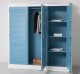 3-door wardrobe, Shutter Collection - Colort Ext._P004 / Color Int._P053 - Color Doors_P053 - DOUBLE COLORED