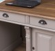 Desk with 2 doors and 3 drawers, oak top, Directoire Collection