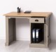 Desk with 1 door and 1 drawer, oak top