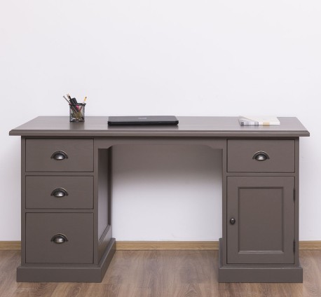 Desk with 4 drawers and 1 door