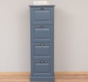 Narrow chest of drawers with 4 folding doors