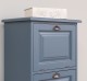 Narrow chest of drawers with 4 folding doors