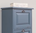 Narrow chest of drawers with 4 folding doors