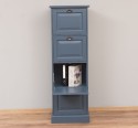 Narrow chest of drawers with 4 folding doors