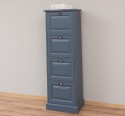 Narrow chest of drawers with 4 folding doors