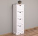 Narrow chest of drawers with 4 folding doors