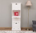 Narrow chest of drawers with 4 folding doors