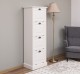 Narrow chest of drawers with 4 folding doors