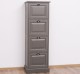 Narrow chest of drawers with 4 folding doors