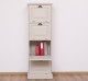 Narrow chest of drawers with 4 folding doors