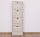 Narrow chest of drawers with 4 folding doors