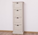 Narrow chest of drawers with 4 folding doors