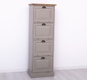 Narrow chest of drawers with 4 folding doors