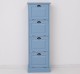 Narrow chest of drawers with 4 folding doors