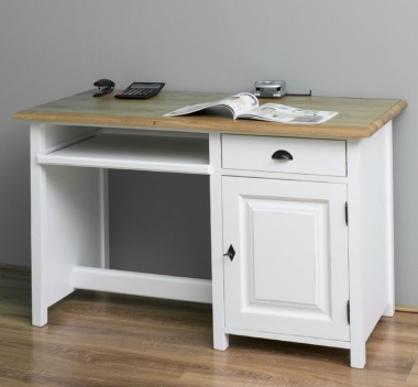 Computer desk, oak top