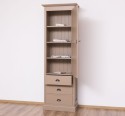 Wardrobe with 1 large door, 3 drawers