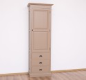 Wardrobe with 1 large door, 3 drawers