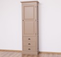 Wardrobe with 1 large door, 3 drawers