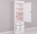 Wardrobe with 1 large door, 3 drawers