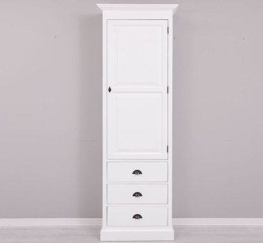 Wardrobe with 1 large door, 3 drawers