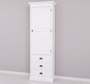 Wardrobe with 1 large door, 3 drawers