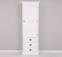 Wardrobe with 1 large door, 3 drawers