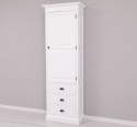 Wardrobe with 1 large door, 3 drawers