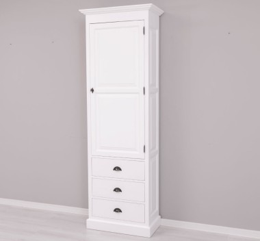 Wardrobe with 1 large door, 3 drawers