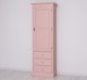 Wardrobe with 1 large door, 3 drawers