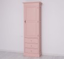 Wardrobe with 1 large door, 3 drawers