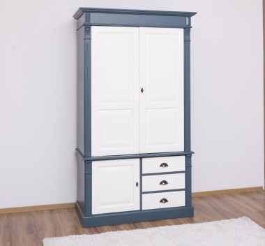 Wardrobe with 3 doors and 3 drawers, Directoire Collection