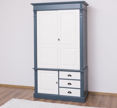 Wardrobe with 3 doors and 3 drawers, Directoire Collection