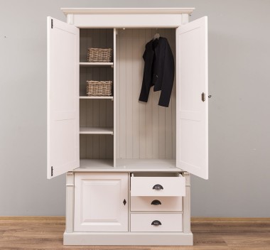 Wardrobe with 3 doors and 3 drawers, Directoire Collection