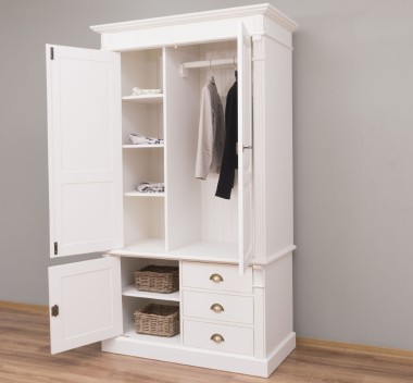 Wardrobe with 3 doors and 3 drawers, Directoire Collection