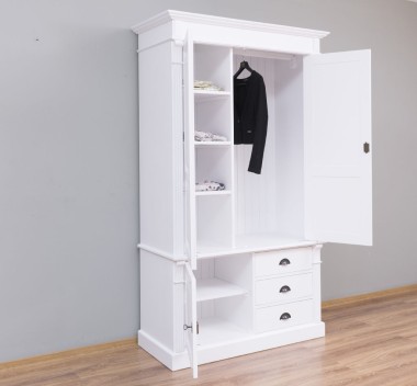 Wardrobe with 3 doors and 3 drawers, Directoire Collection