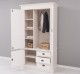 Wardrobe with 3 doors and 3 drawers, Directoire Collection