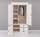 Wardrobe with 3 doors and 3 drawers, Directoire Collection